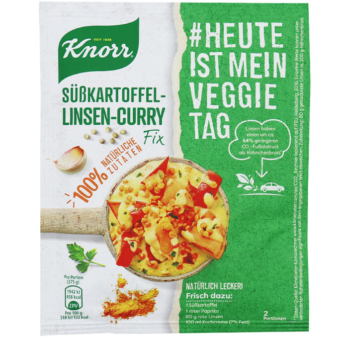Knorr Süßkartoffel-Linsen-Curry